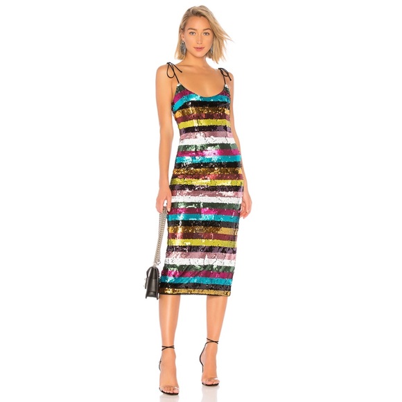 NBD Dresses & Skirts - Revolve x NBD Desdemonda Sequin Multi Midi Dress